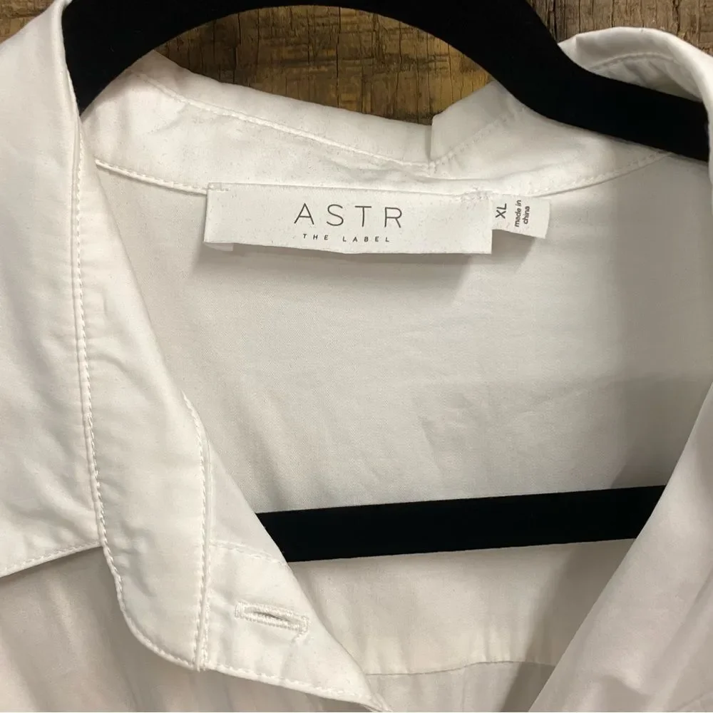 Astr The Label Allyn Dress Black & White
 Long Sleeve knit poplin Revolve XL - Picture 9 of 10